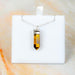 Zilver Designs Silver Jewellery Tigers Eye Capped Point Solid 925 Sterling Silver Necklace SN4045