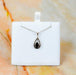 Zilver Designs Sliver Jewellery Garnet Open Drop Pendant SP4463