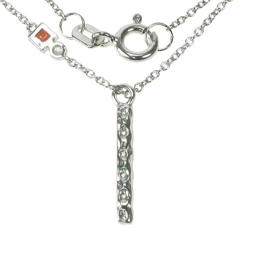 Zilver Designs ZILVER JEWELLERY Garnet Square Bezel Necklace SN4638