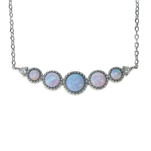 Zilver Designs ZILVER JEWELLERY Sky Opal Circles Necklace SN4591