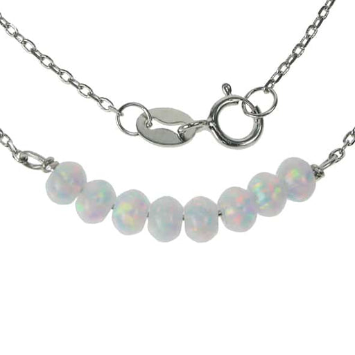 Zilver Silver Jewelery Snow Opal Beads Necklace SN4675